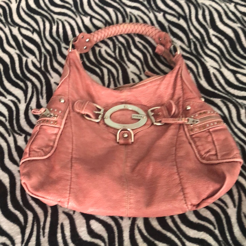 Pink guess purse